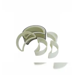 Schneider - Ausstechersatz Halbmond, glatt 7-teilig, Material: Nylon, hitzebeständig bis +160°C