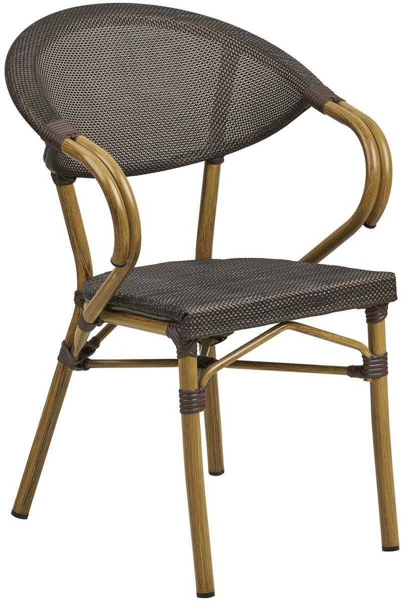 House Nordic Tuinstoel Calda - Donkerbruin Textiel