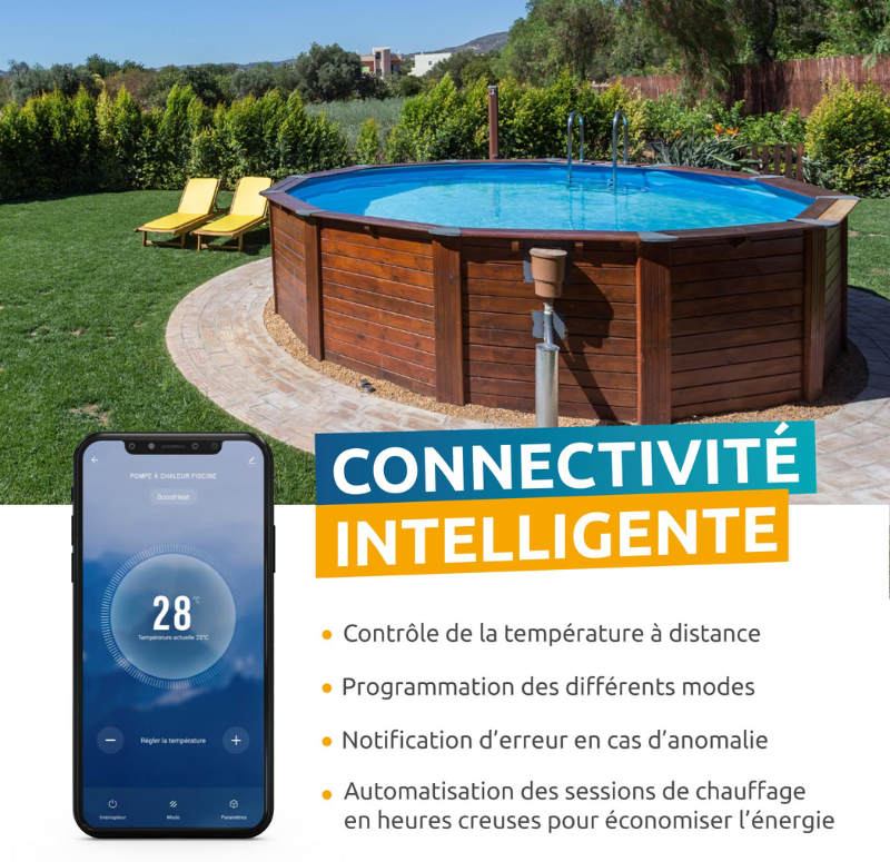 Pompe à chaleur piscine Poolex Nano New – Réversible WiFi