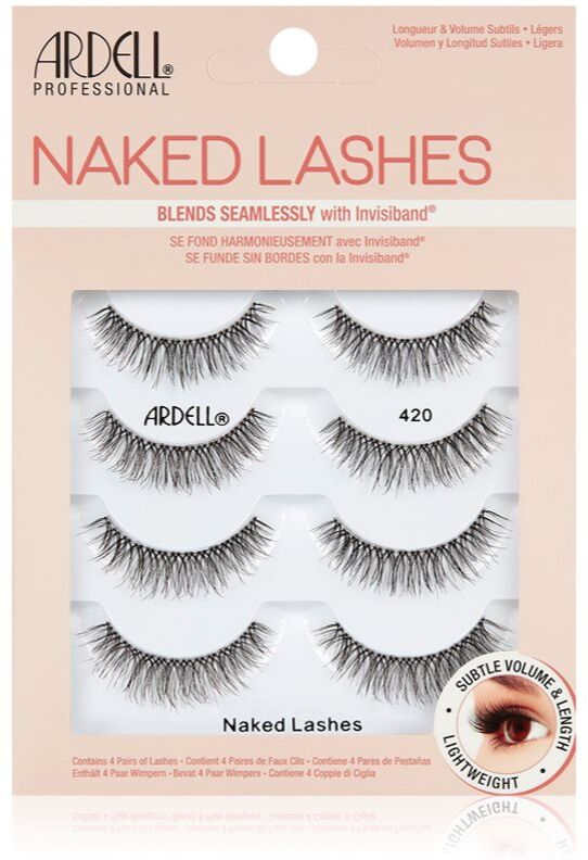 Ardell Naked Lashes Multipack stick-on eyelashes large pack type 420 4 pair