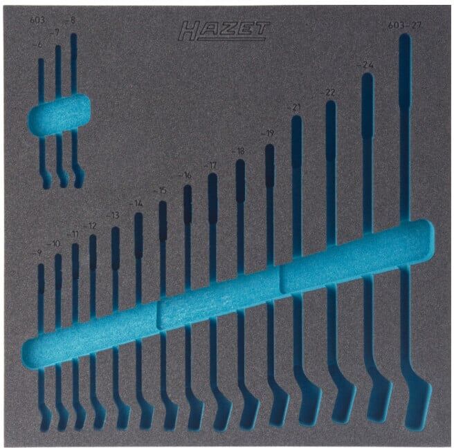 Garniture en mousse souple bimatière 163-99L HAZET (163-99L)