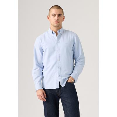 Langarmhemd LEVI'S "AUTHENTIC BUTTON DOWN", Herren, Gr. XXL, N-Gr, allure, Web, Obermaterial: 100% Baumwolle, Hemden, mit Ton-in-Ton Logostickerei auf der Brust