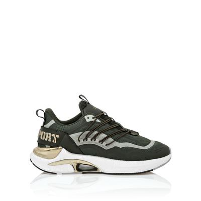 Sneaker PLEIN SPORT "Air Pressure //Gen.x.04", Damen, Gr. 36, Normalschaft, gold (6593, military, lightgold), Schuhe Sneaker