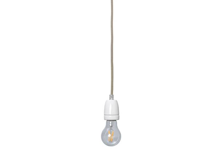 Ferm Living - Kabel mit Baldachin für Pendelleuchte, dark cashmere (E27 Fassung)