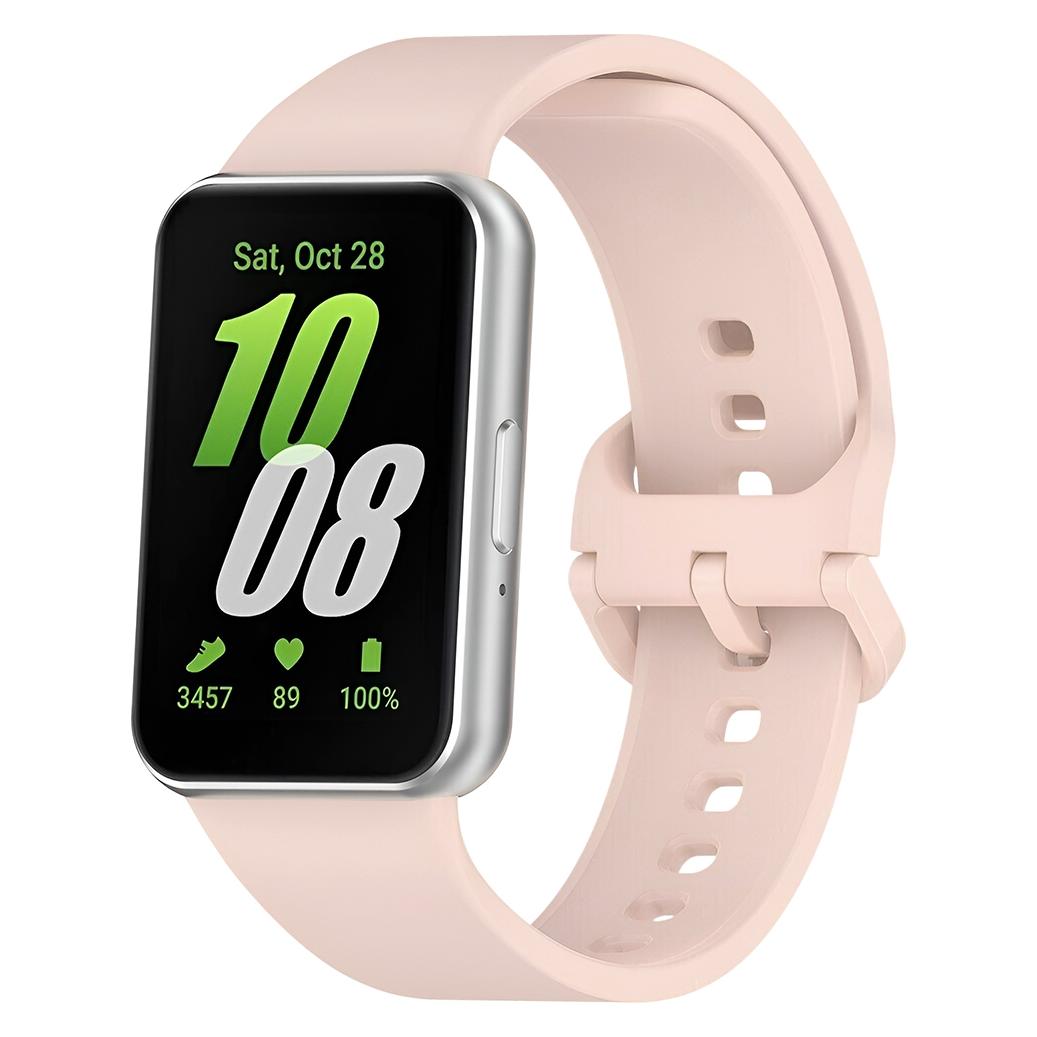 Techsuit - Watchband (W086) - Samsung Galaxy Fit3 - Soft Pink (Silicone) (70708528)