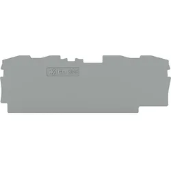 WAGO Abschluss- u. Zwischenpl. 1mm dick,grau 2006-1491