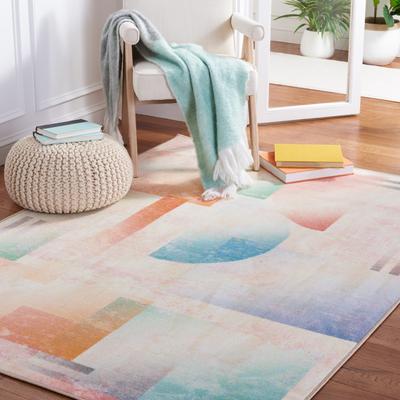 SAFAVIEH Paint Brush Machine Washable Slip Resistant Nazire Rug