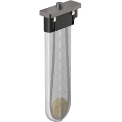 Hansgrohe sBox Wannenrandset softsquare, Polished Black Chrome, DN15, 80 mm Mindestbreite, 0-30 mm Spannbereich, 1,45 m Ausziehlänge