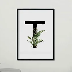 POSTER Buchstaben T A4 Rahmenlos