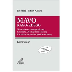 Mitarbeitervertretungsordnung / Kirchliche Arbeitsgerichtsordnung / Kirchliche, Fachbücher von Thomas Ritter, Hermann Reichold, Christian Gohm