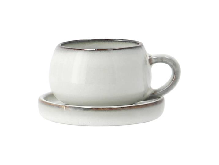 Lene Bjerre Tasse à espresso avec soucoupe Amera White sands