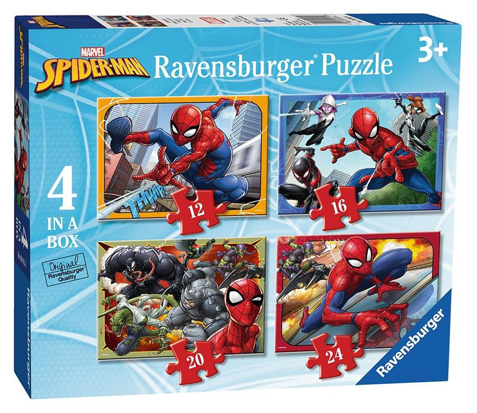 Ravensburger Spider-Man Puzzel, 12 stukjes, Thema: Geanimeerde films, Vanaf 3 jaar