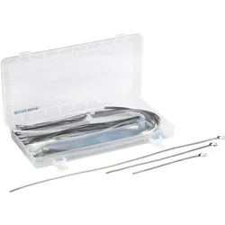 Tru Components, Edelstahl-Kabelbinder-Set (Metallkabelbinder, 127 mm, 50 Stk.)
