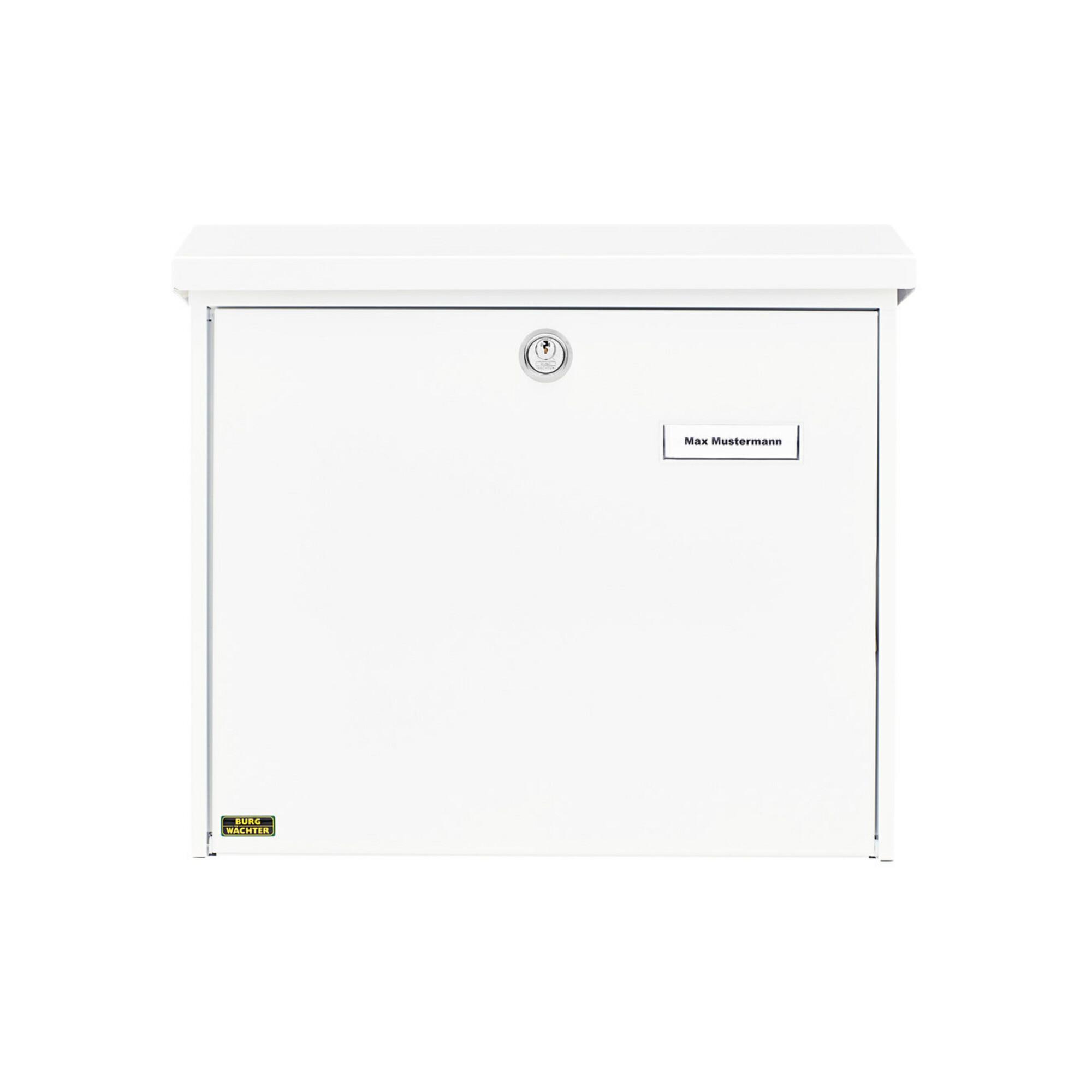 Burg-Wächter Briefkasten Comfort 913 W abschließbar weiß verzinkt (4120)