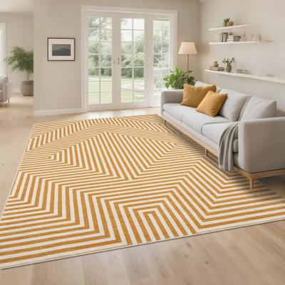 Garvee Washable Geometric Labyrinth Area Rug