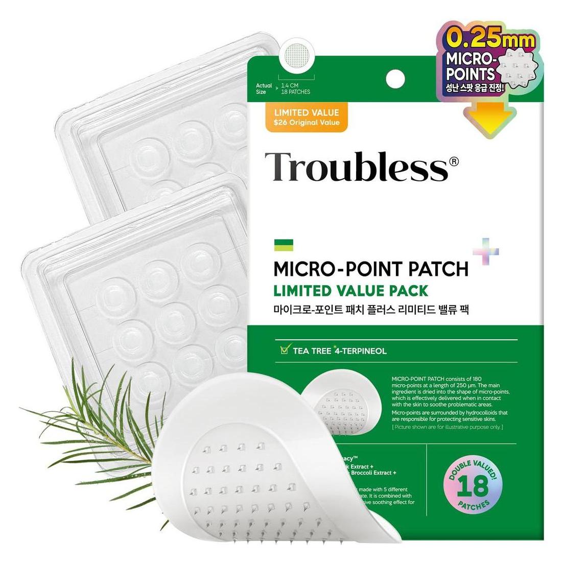Trouble Troubless Micropoint Patch Plus Thin Hydrocolloid (18x) (OTHER)
