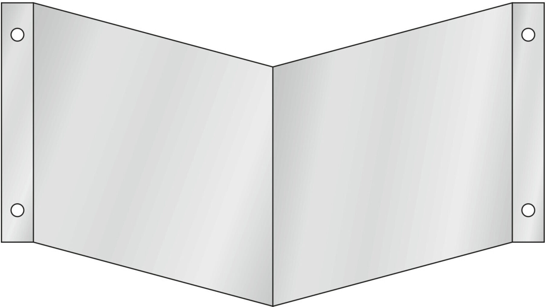 Nasenschild Wandmontage für zwei Symbole klein, Typ: 01150 ; nVent HOFFMAN (A210.98.072)