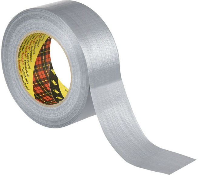 3M Formflexibles Ruban adhésif textile universel 2904 Argent, 48 mm x 50 m (7100098707)