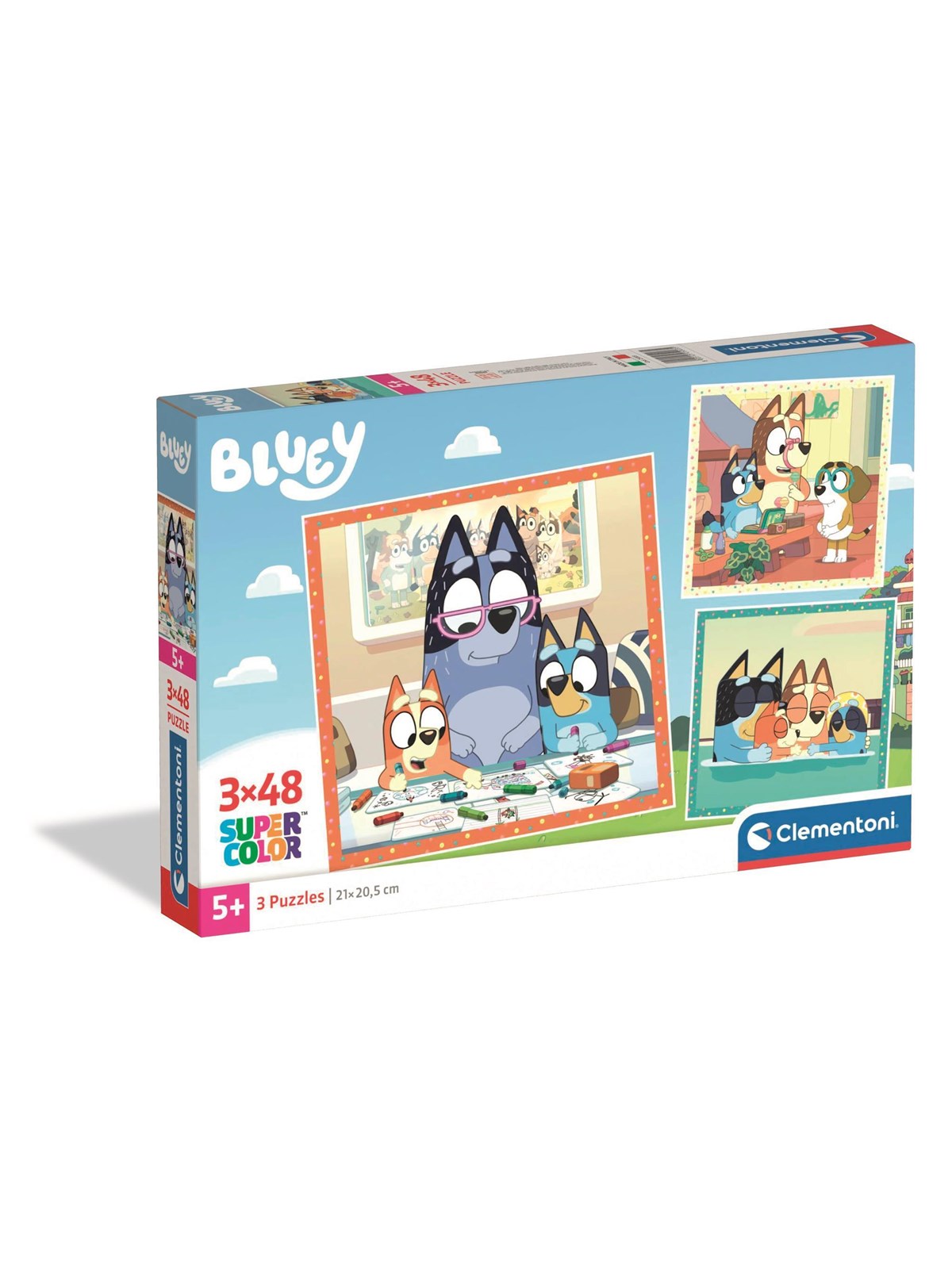 Clementoni Puzzle Bluey 2026, 3x48-teilig 2D Puzzles