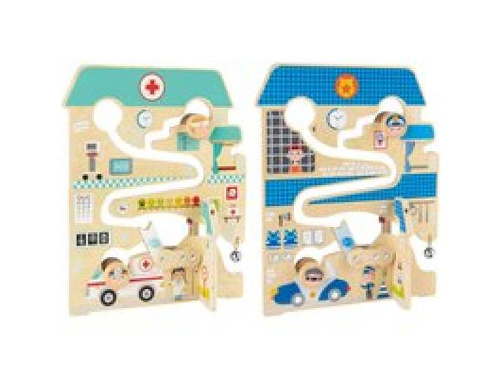 PLAYTIVE Jeu de labyrinthe en bois