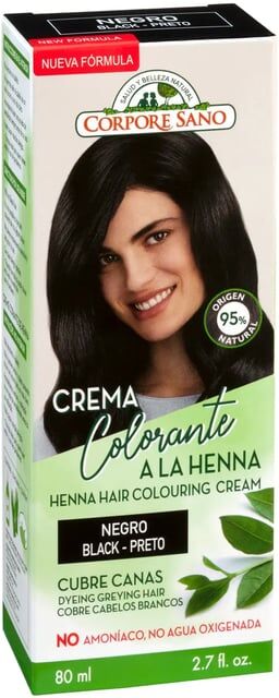 Corpore Sano Creme Corante Henna Preta 80 ml