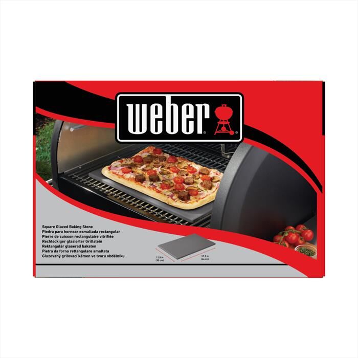 Weber Pietra Forno Per Pizza Rettang 30x44cm-grigio