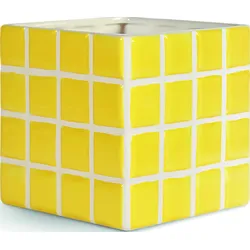 Tile Blumentopf-Übertopf 14 cm, gelb