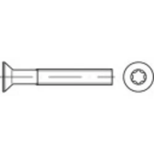 TOOLCRAFT 1066280 Senkschrauben M3 6mm T-Profil DIN 965 Edelstahl A4 1000St.