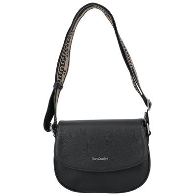 Umhängetasche NERO GIARDINI "Nero Giardini Taschen Lederimitat", Damen, Gr. onesize, schwarz, Lederimitat, Taschen Umhängetasche