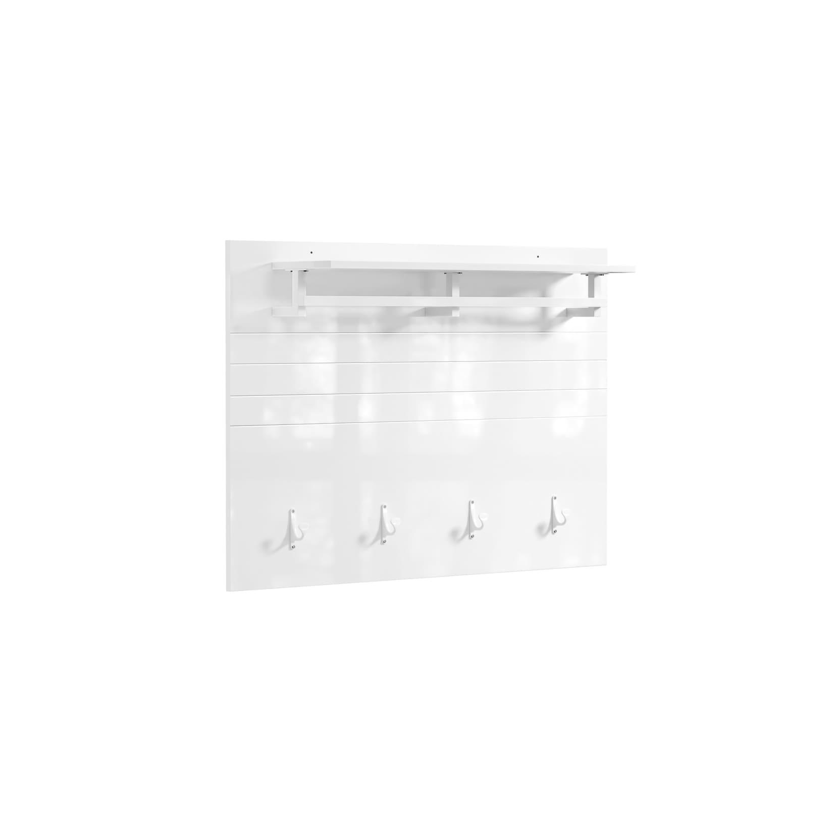 SoBuy Wandgarderobe mit 1 Ablage Weiß 100x20x70cm Modern