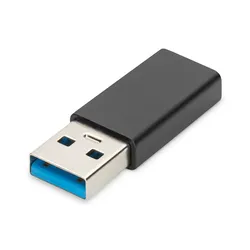 DIGITUS USB Typ-C Adapter, Typ A to C M/F, 3A, 5GB, 3.0 Version, schwarz