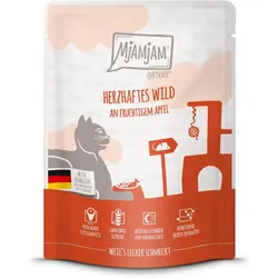 MjAMjAM 6 x 300g Quetschie Wild+Apfel Cat