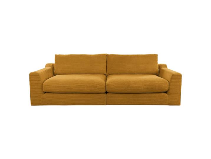 Sit & More Bigsofa, Senfgelb, Kunststoff, 276x90x109 cm, Typenauswahl, Rücken echt, Armteil links, Armteil rechts, Wohnzimmer, Sofas & Couches, Bigsofa