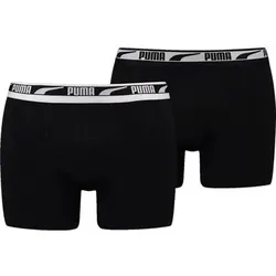 PUMA Herren Unterhose MEN MULTI LOGO BOXER 2P, Größe S in Schwarz Schwarz