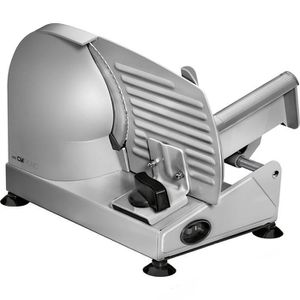 Clatronic Allesschneider MA 3585, elektrisch, 150W, aus Metall, silber, Schnittbreite 0 - 15mm