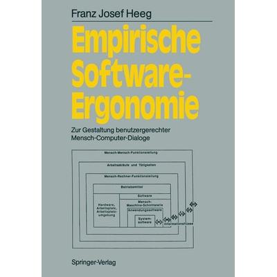 Empirische Software-Ergonomie, Taschenbuch von Franz J. Heeg, Springer Berlin, 978-3-540-18823-0