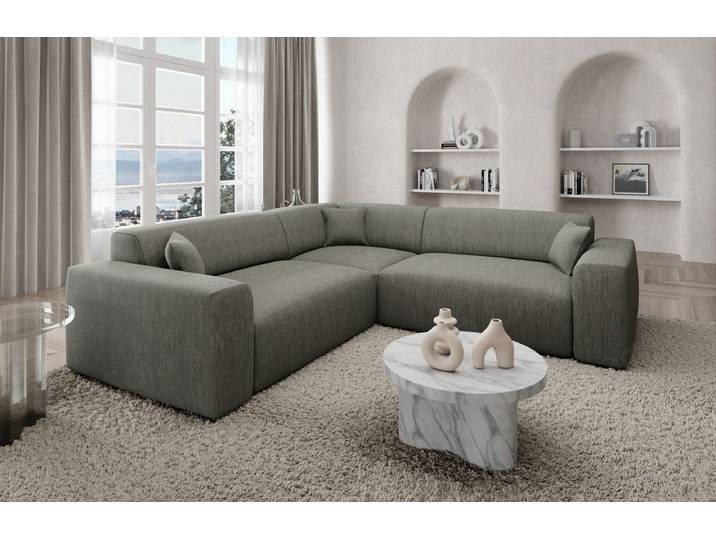 Sofa Dreams Ecksofa Strukturstoff Stoff Sofa Mallorca L Form Design Stoffsofa, Loungesofa