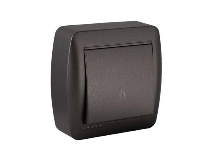 solera Bouton Poussoir Lumineux en saillie - Noir Graphite