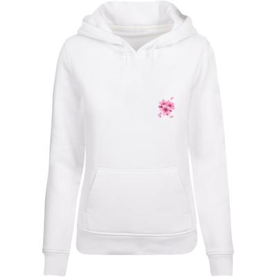 Kapuzensweatshirt MISS TEE "Miss Tee Damen Self Love Club Hoody", Damen, Gr. XS, weiß, 65% Baumwolle, 35% Polyester, unifarben, Rundhals, Sweatshirts