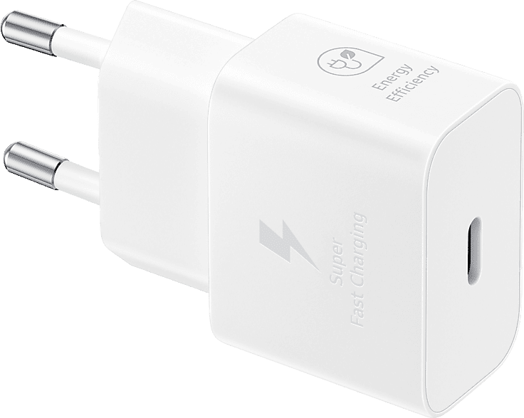 Cargador móvil - Samsung EP-T2510NWEGEU, 25 W, Super Fast Charging, Sin Cable, Blanco