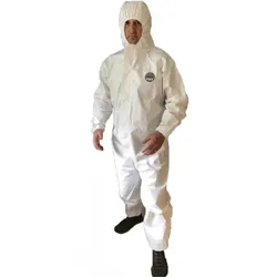 Overall Einmal-Schutzanzug EN14126 Kat. III Typ 3-B 4-B 5-B 6-B weiß Gr. XL