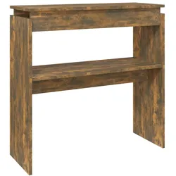 SOGO vidaXL Konsolentisch Räuchereiche 80x30x80 cm Holzwerkstoff