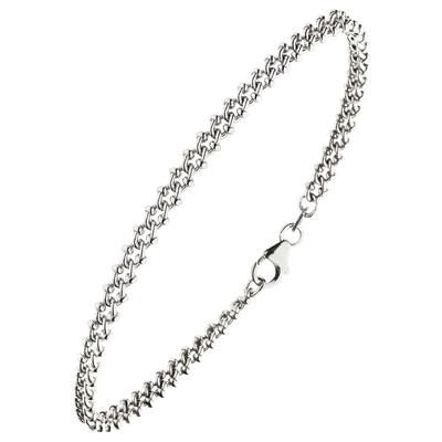 Silberarmband JOBO "Armband Fantasiearmband 19 cm", silber 925, Armbänder, Damen, 19cm, Silber 925 (Sterlingsilber), Silberarmband, 925 Silber rhodiniert