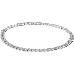 925er Silber Panzerarmband rhodiniert