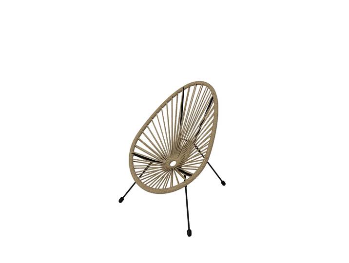 Fauteuil de jardin naturel enfant Acapulco HYBA