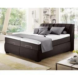 Winkle »Tudor« Elektro-Boxspringbett motorisch verstellbar / 9640 Anthrazit / 200x200 cm / H2