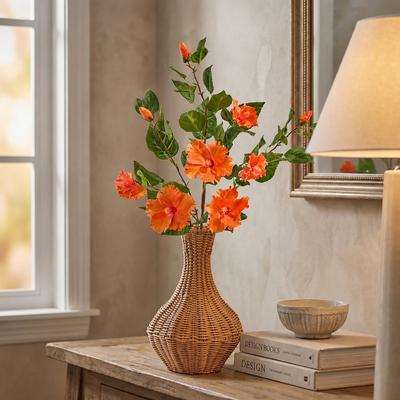 Regency International "Double Hibiscus & Bud 29"" Set of 3"