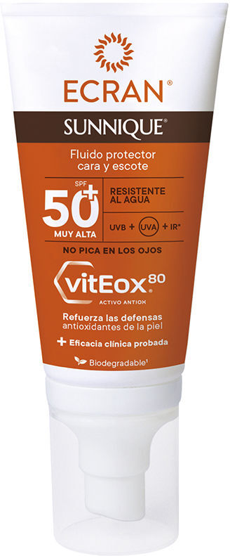 Ecran Sunnique fluido protector facial SPF50+ 50 ml