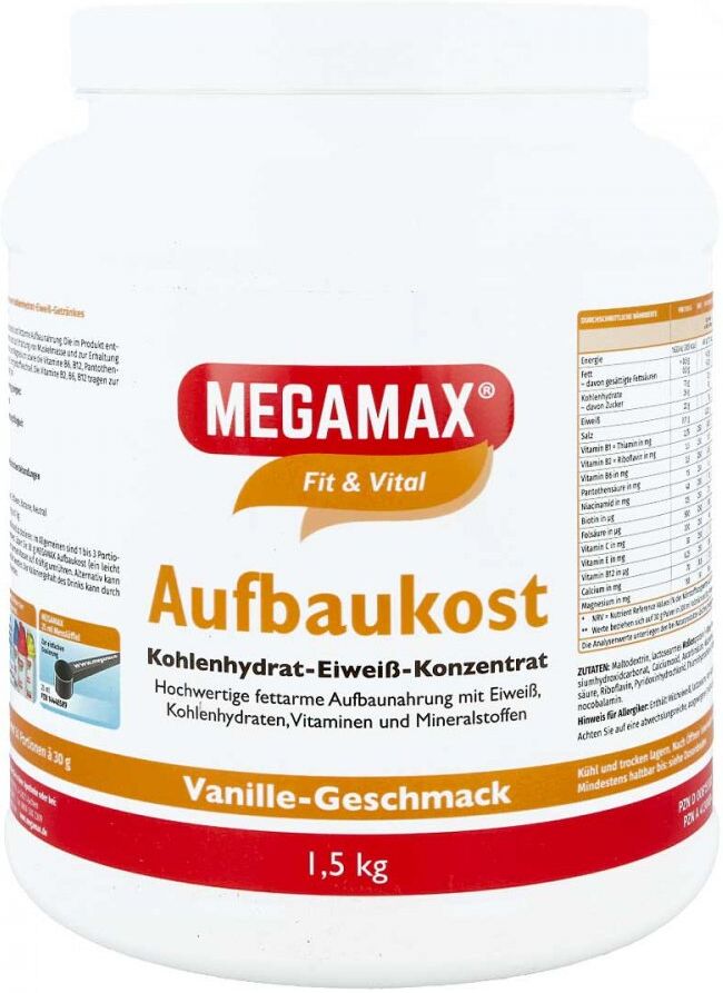 Megamax Aufbaukost Vanille Pulver