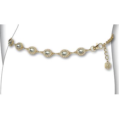 Kettengürtel BERND GÖTZ "Kettengürtel als funkelndes Hüftcollier für feminine Auftritte", Damen, Gr. S1, gold, Metall, Gürtel